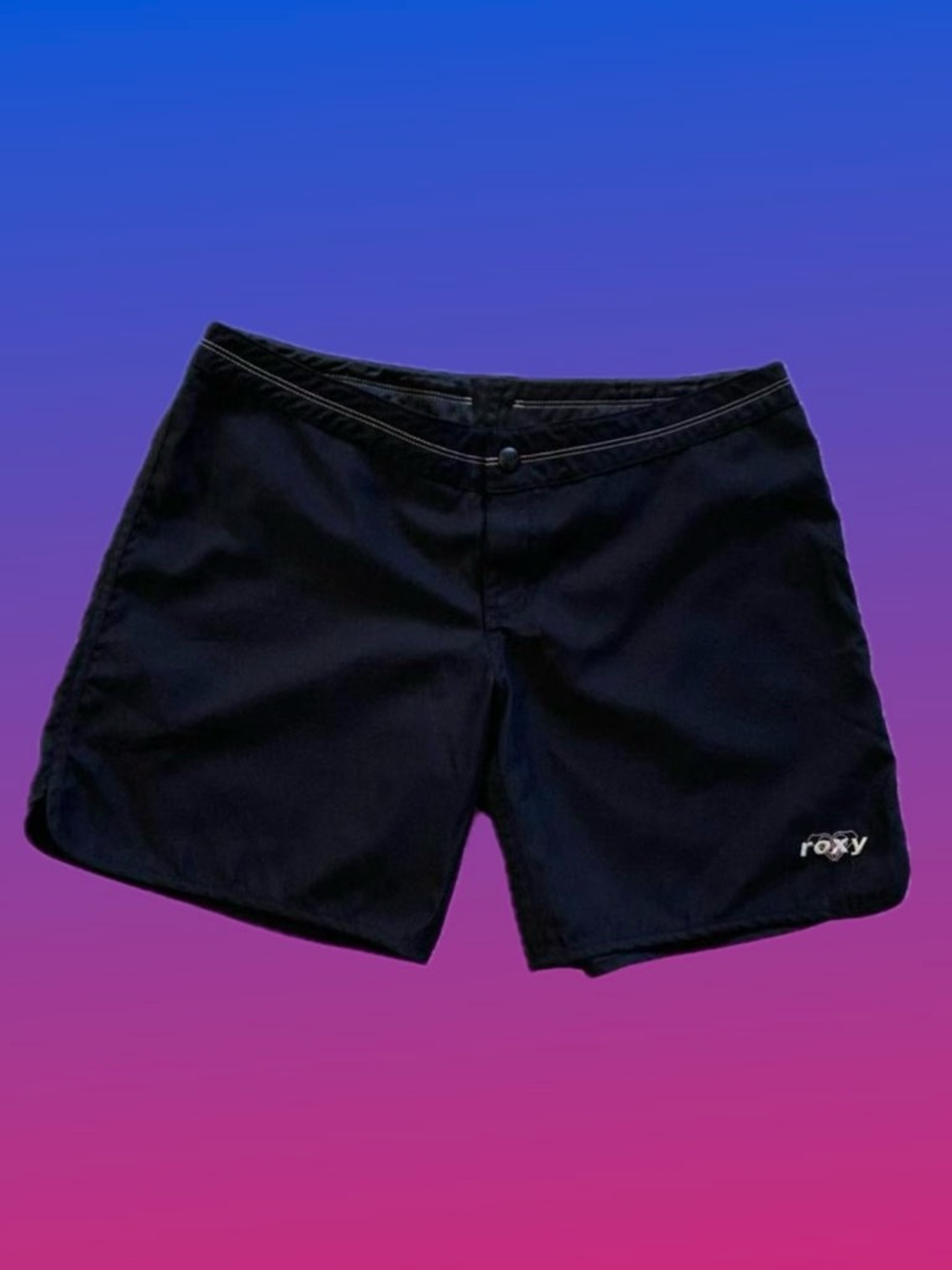 Y2K low rise Roxy board shorts quick-dry in black
